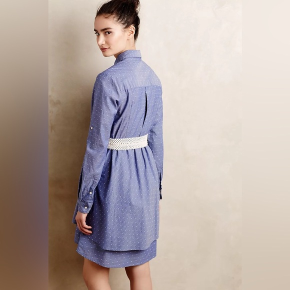 Anthropologie Isabella Sinclair Speckled Tier Shirtdress - Size S - Picture 2 of 3